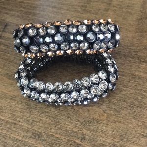 rhinestone elastic bracelets